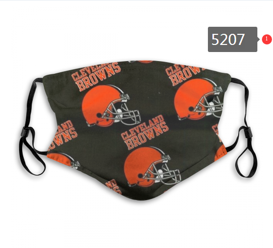 2020 NFL Cleveland Browns #3 Dust mask with filter->nfl dust mask->Sports Accessory